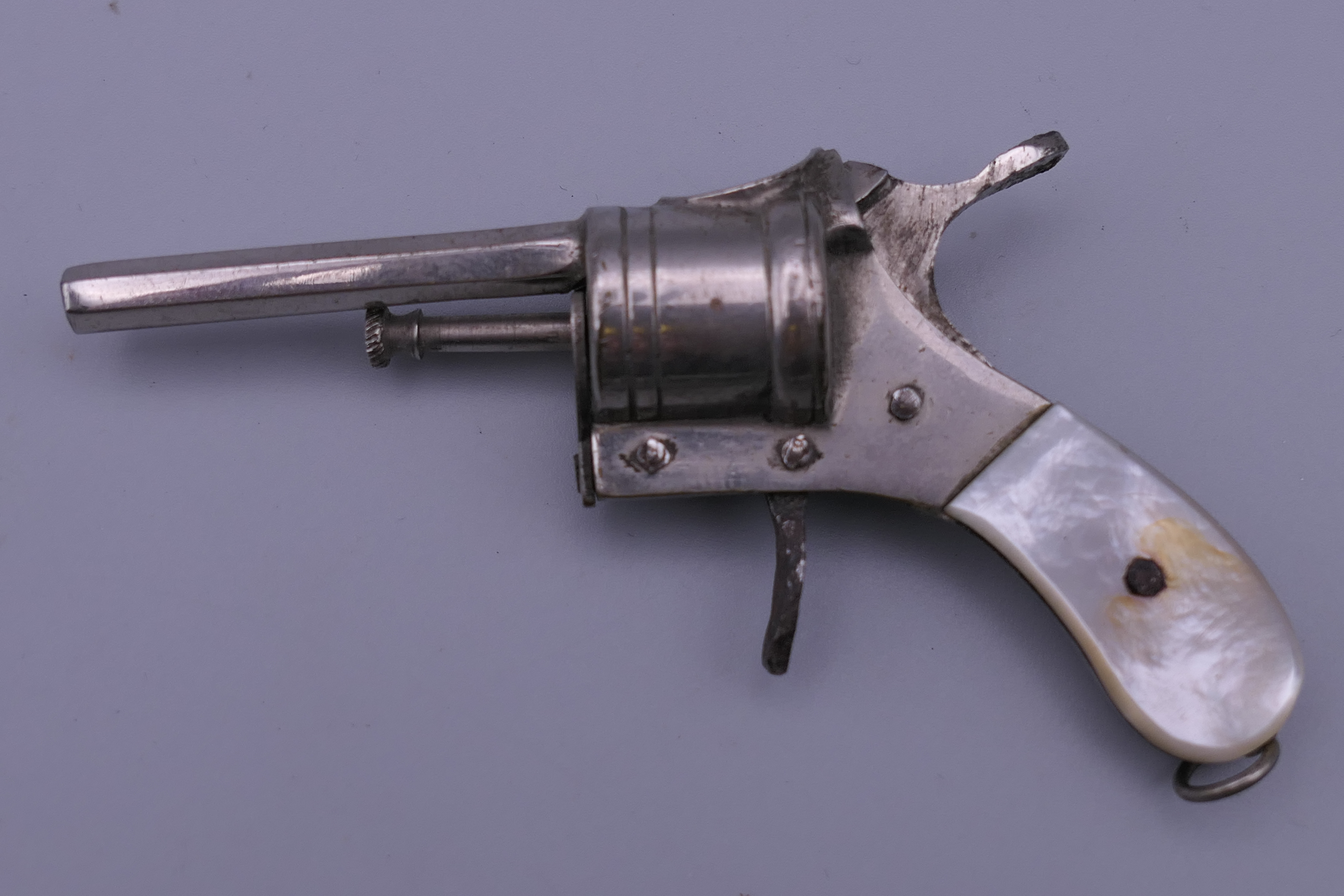 A late 19th century cased cigar cutter and Meerschaum pipe, the cutter formed as a revolver. - Image 3 of 12