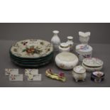 A quantity of miscellaneous ceramics, including Aynsley and Christine Cano hand painted plates.