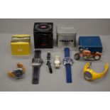 A quantity of various watches, etc.