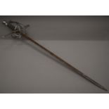 A reproduction Claymore sword. 105 cm high.