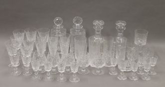 A large quantity of Edinburgh cut glassware, including decanters, tumblers, wine glasses, etc.