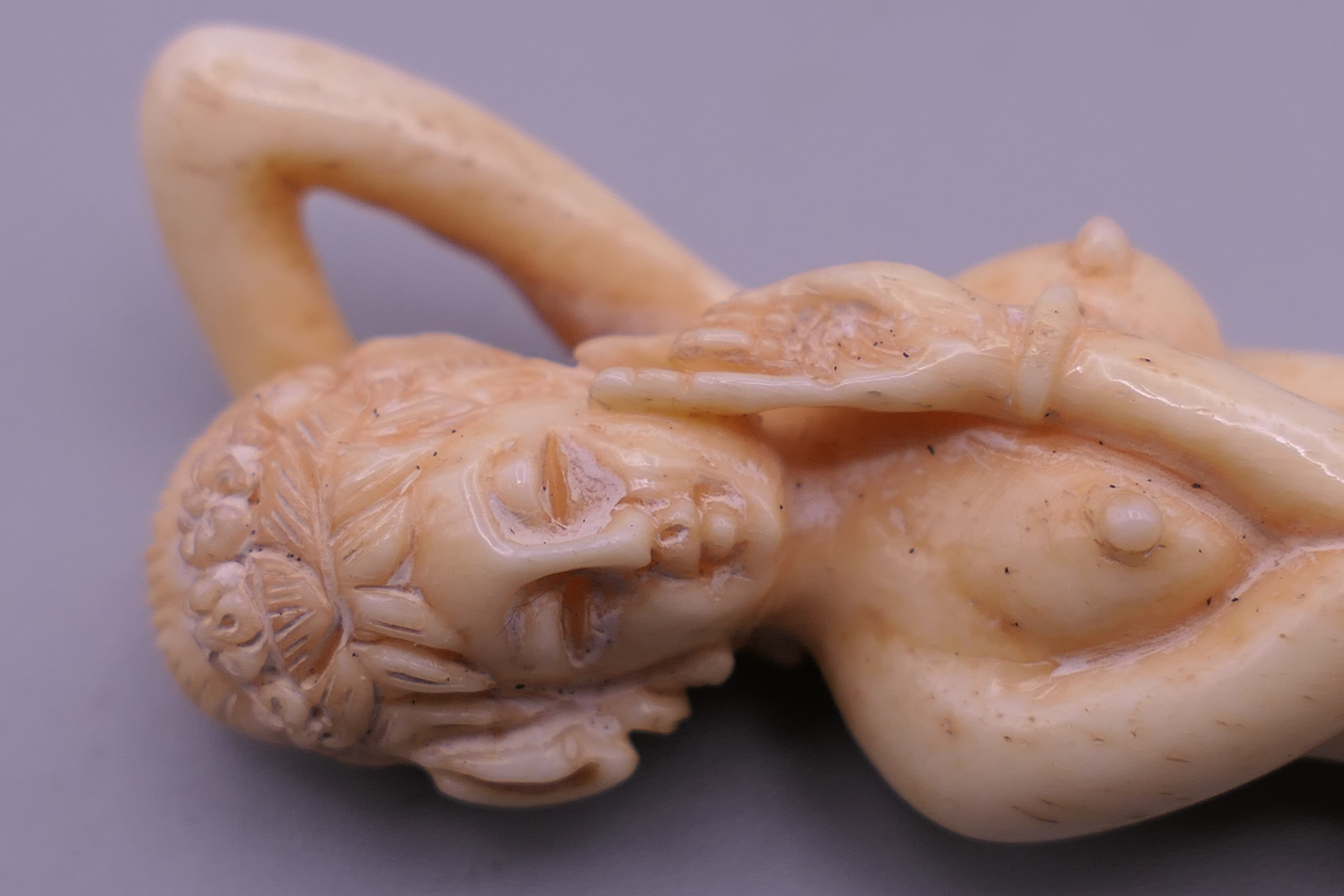 A bone nude medical figure. 8 cm long. - Image 5 of 5