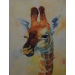 Giraffe - Just Looking, limited edition print, numbered 8/500, signed,