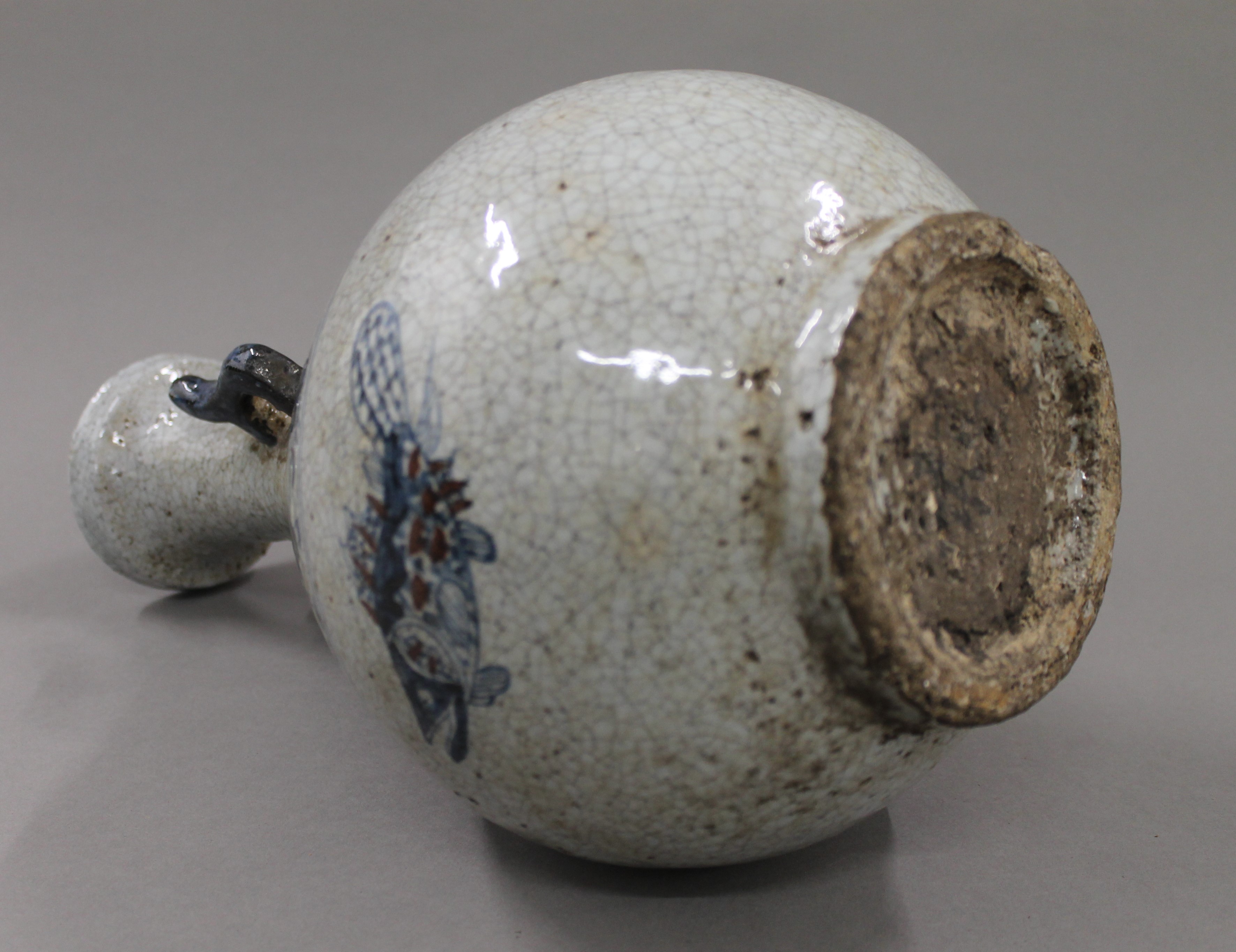 A Chinese blue and brown porcelain vase. 35 cm high. - Image 4 of 4