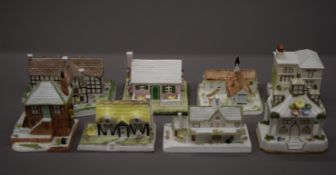 A collection of Coalport cottages.