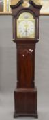 An early 19th century eight-day mahogany longcase clock. 222 cm high.
