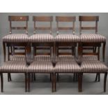 Twelve 19th century style bar back dining chairs.