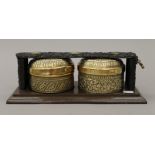 A 19th century Indian tea caddy. 35 cm long.