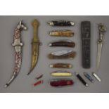 Sixteen various 19th/20th century penknives, pocket knives, etc.