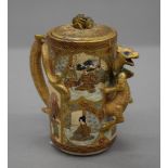 A 19th century Satsuma teapot. 11 cm high.