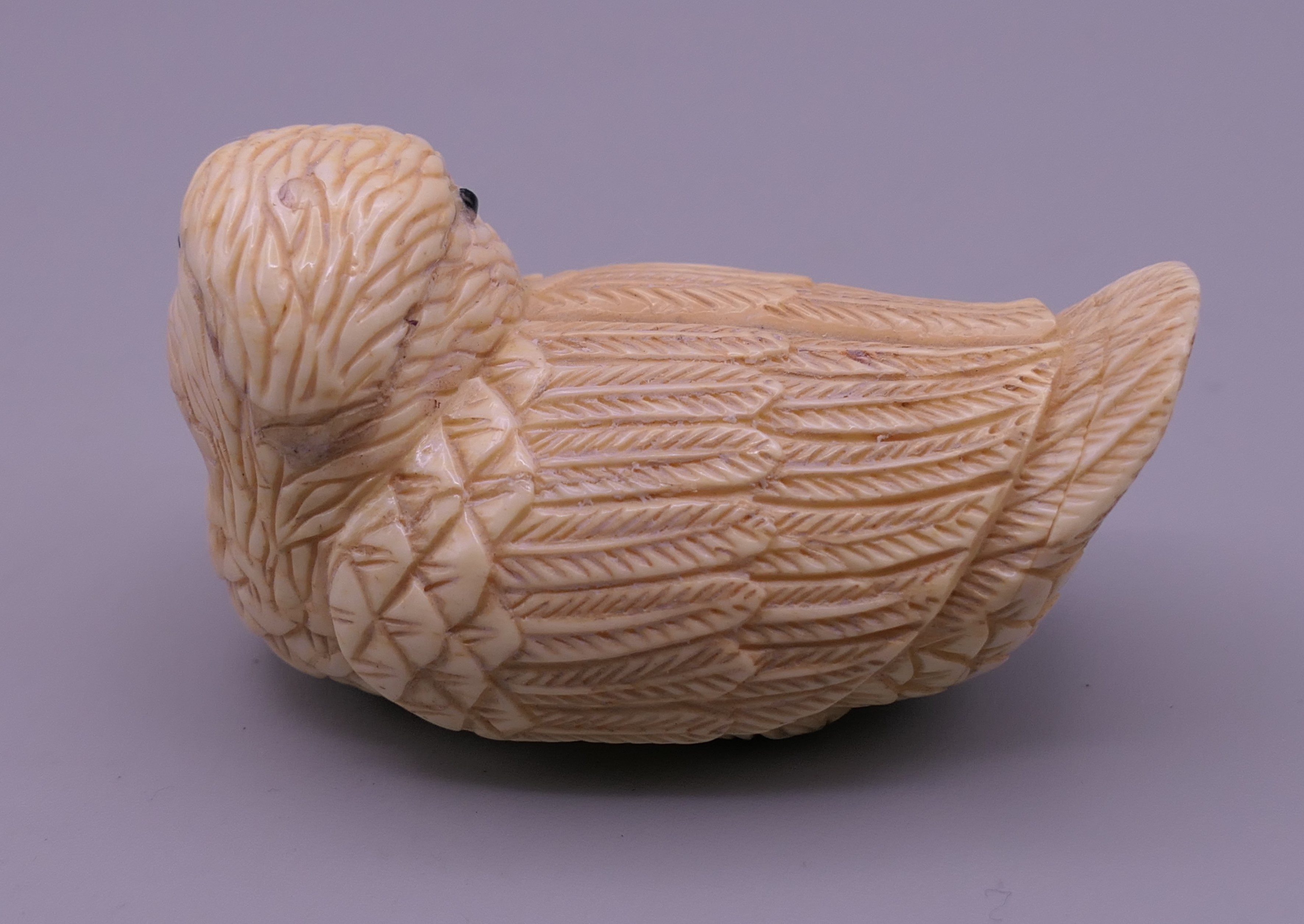 A bone model of a duck. 6 cm long. - Image 2 of 4