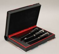 A boxed Mont Blanc Franz Kafka limited edition pen and pencil set.