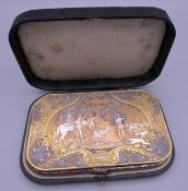 A 19th century Continental unmarked silver,