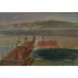 WILFRED FAIRCLOUGH, Steckborn Lake Constance - Morning and Evening, a pair, prints,