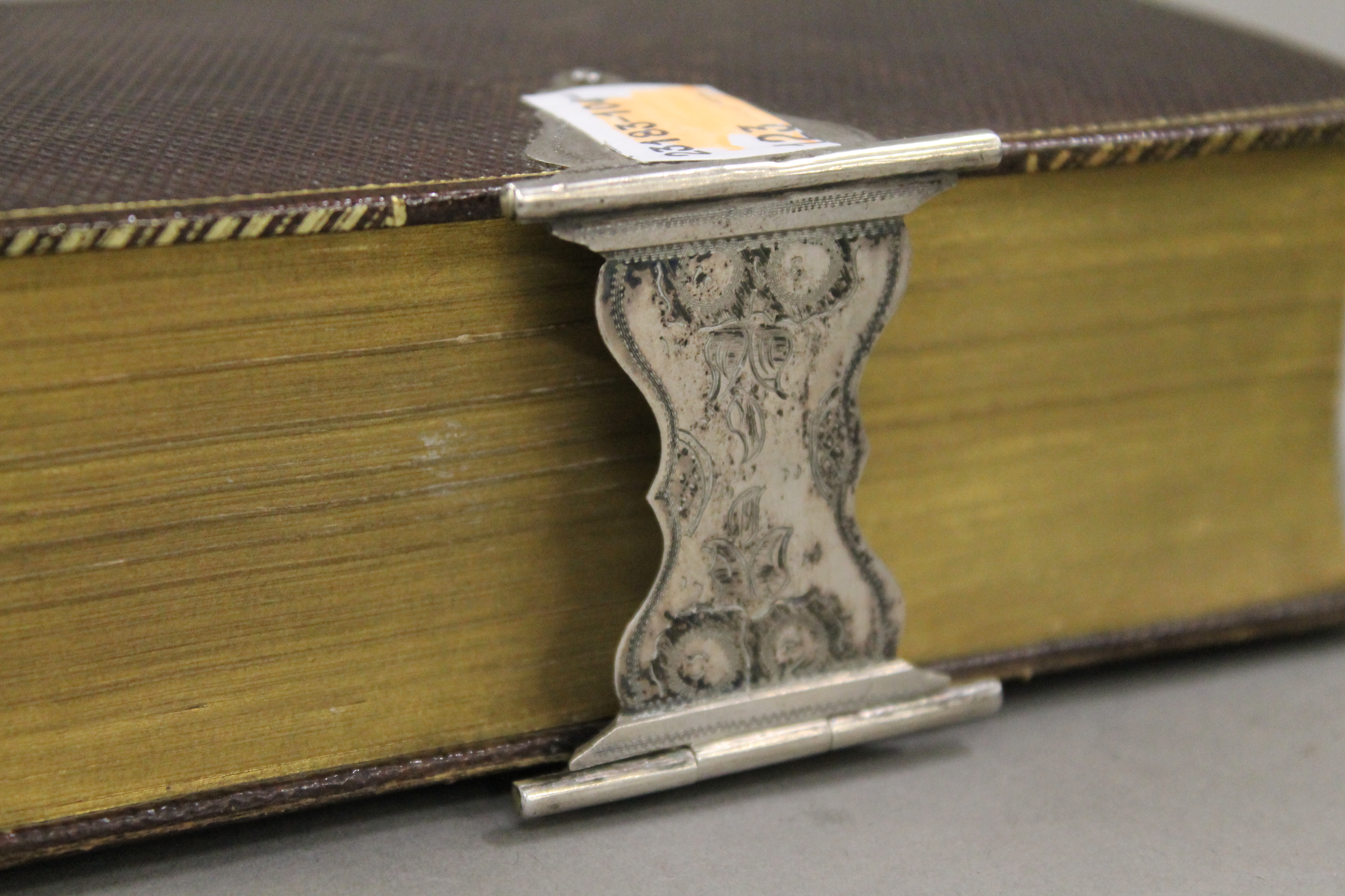 Two Dutch silver mounted bibles. - Image 6 of 7