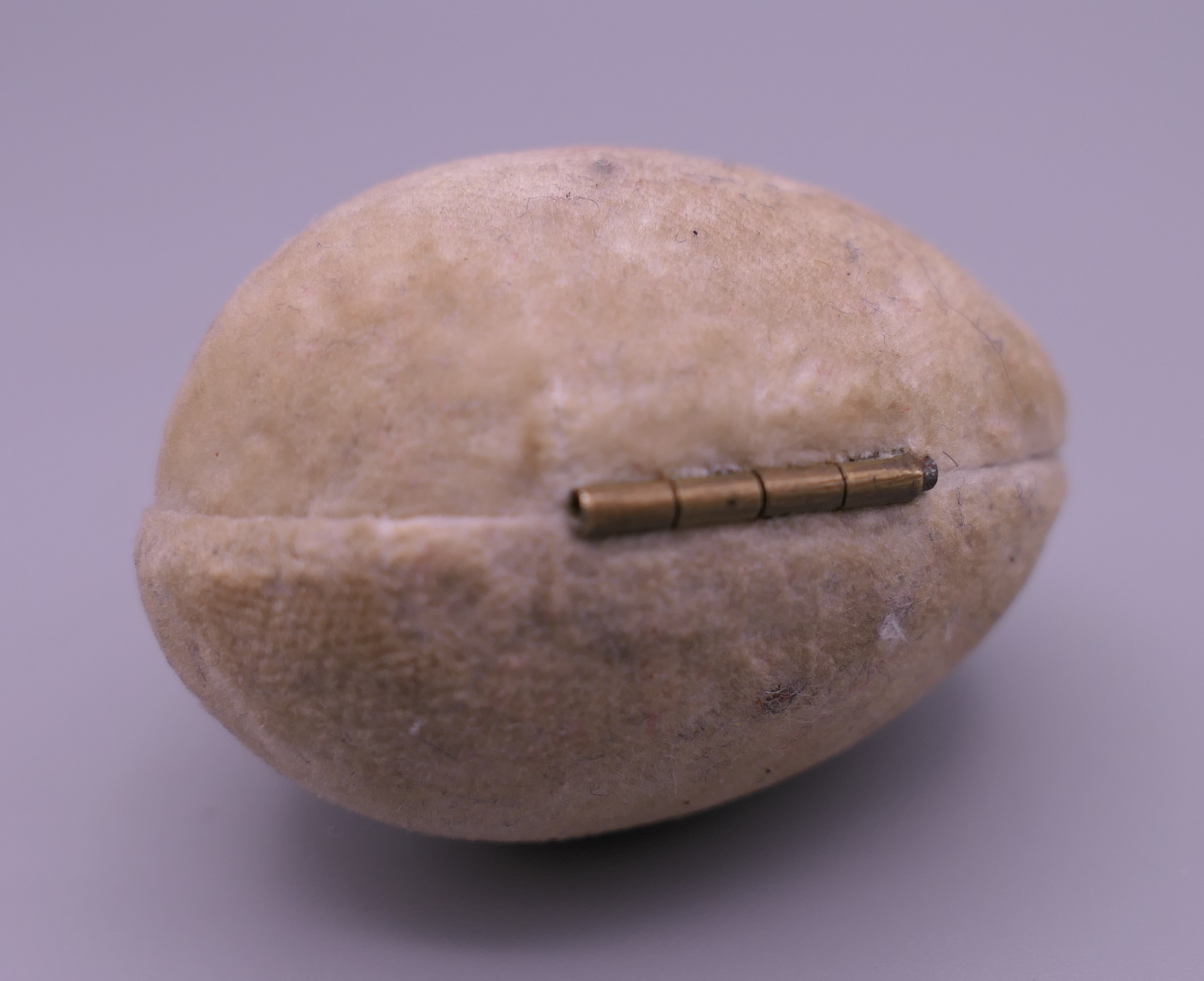 A treen egg form box, inscribed The Smallest Doll? In The World, (lacking doll), - Image 3 of 7