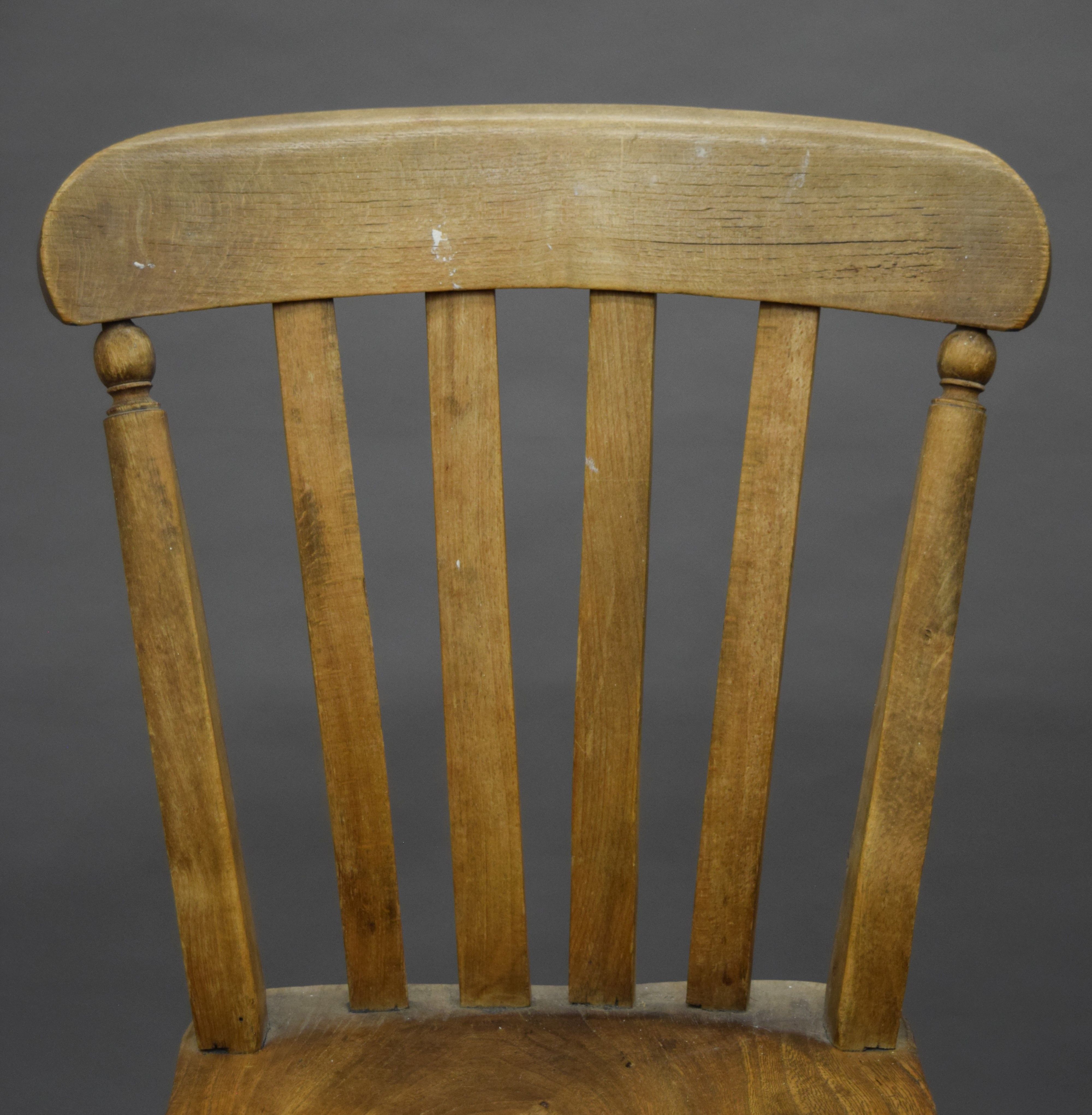 Five various Victorian kitchen chairs. - Image 8 of 9