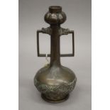 A 19th century Chinese bronze vase. 27.5 cm high.