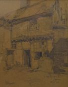 LEONARD RUSSELL SQUIRRELL (1939-1979) British, An Ipswich Cottage, pencil sketch, signed,