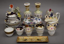 A quantity of 19th century decorative porcelain.