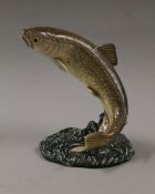 A Beswick porcelain trout. 16.5 cm high.