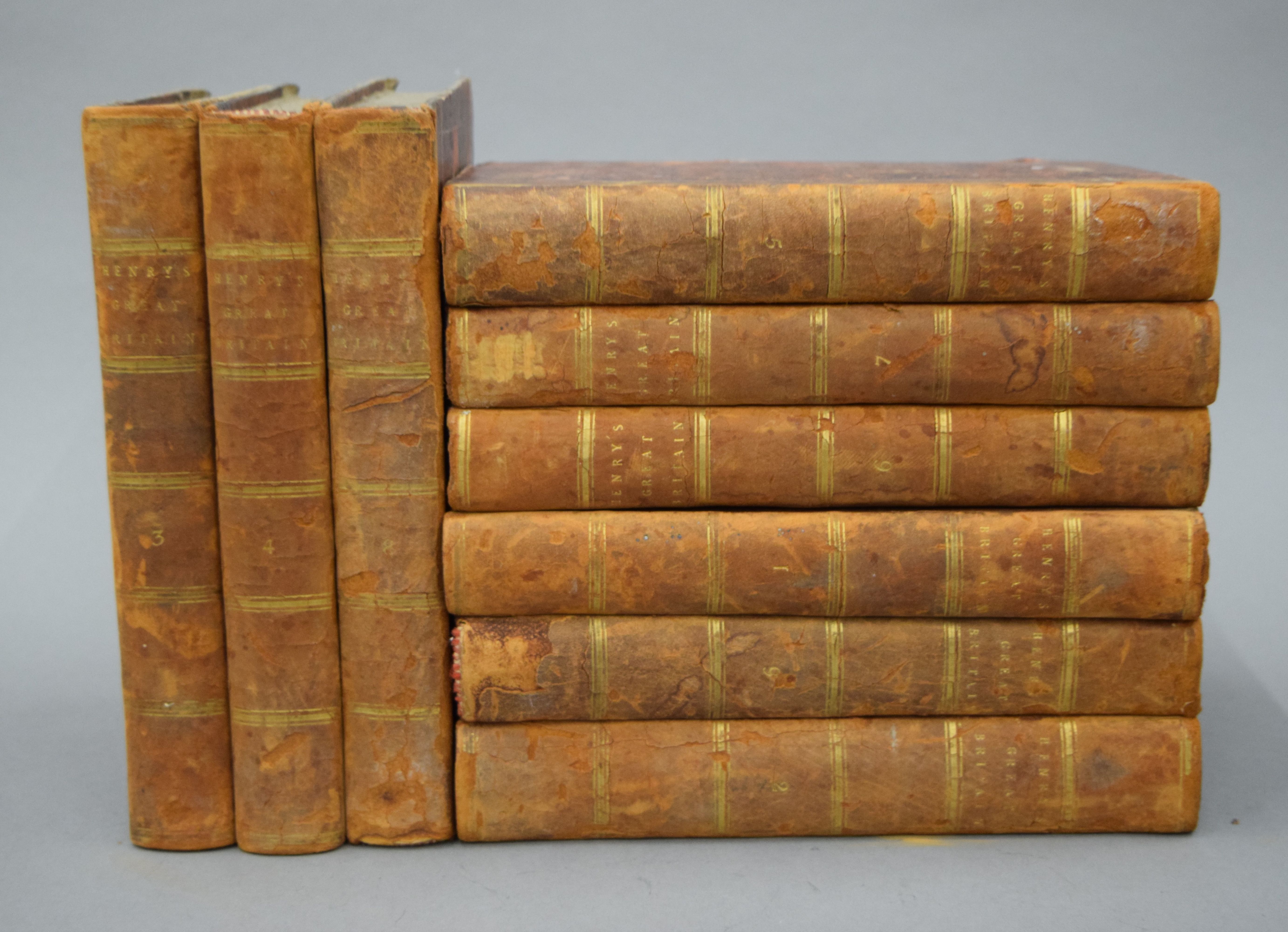 Henry History of Great Britain, 1800, volumes 1-9.