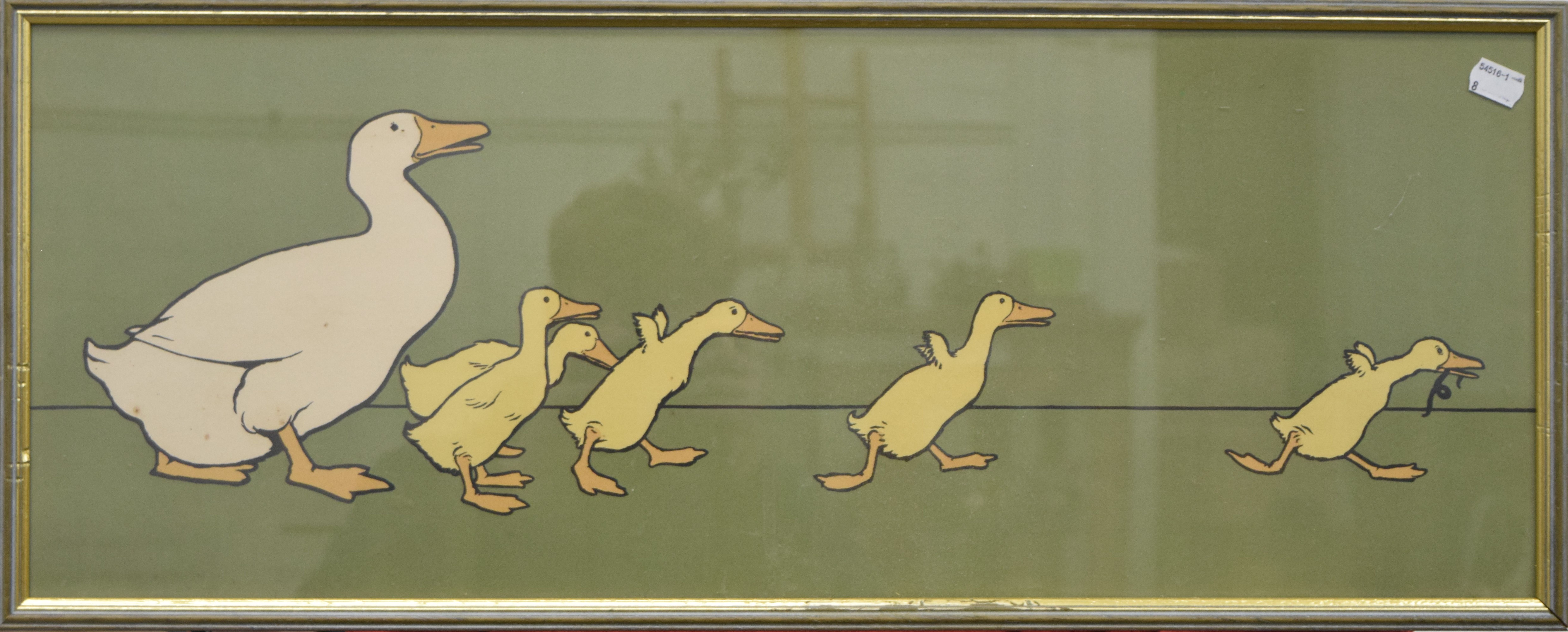 Three CECIL ALDIN type prints, each framed and glazed. Each 69.5 x 26 cm. - Image 4 of 6