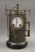 An Industrial clock. 41 cm high.