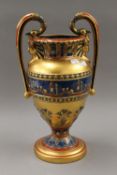 A Veronese Egyptian vase, signed 2003. 41 cm high.