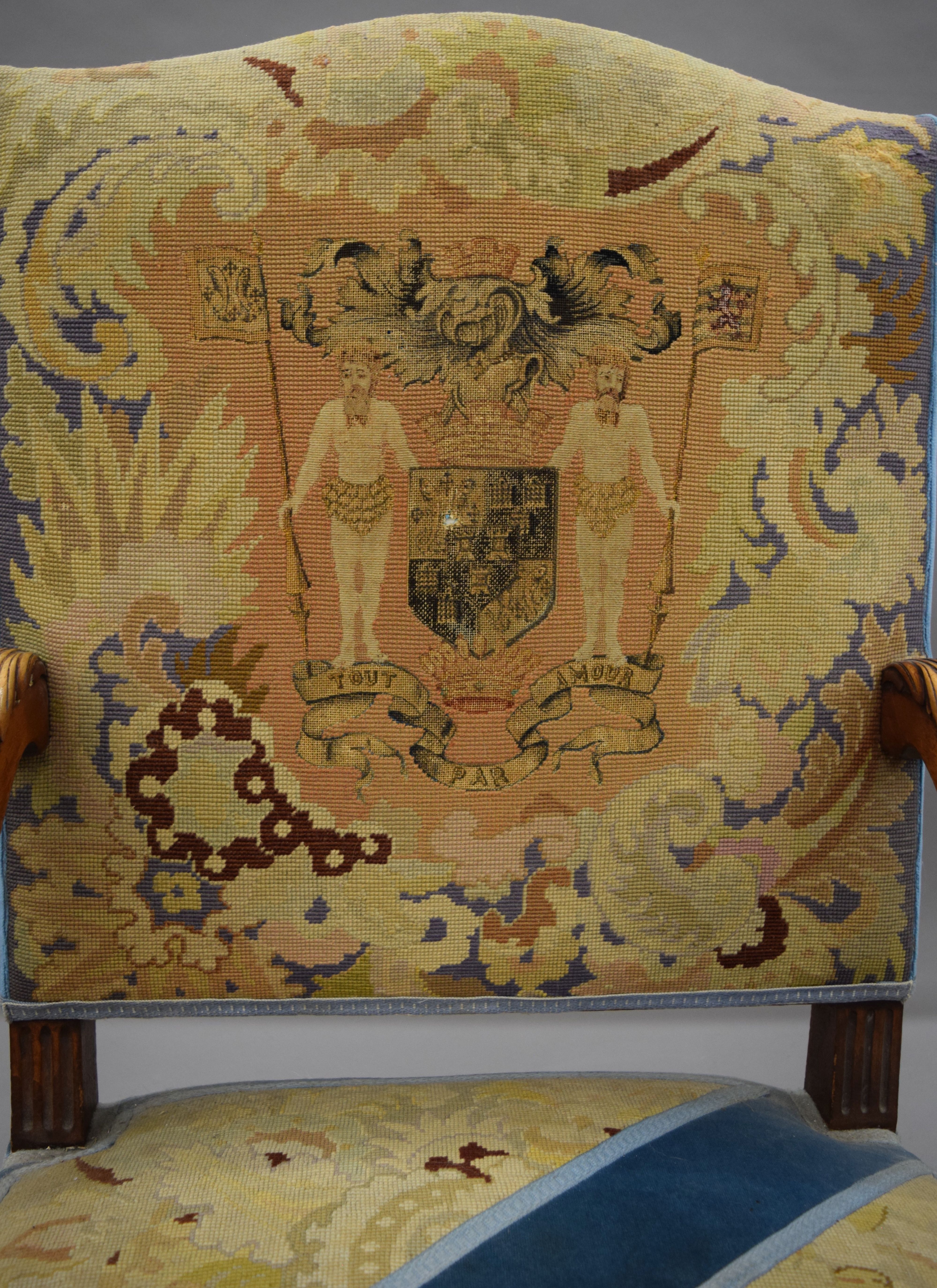 A 19th century tapestry covered chair. 63 cm wide. - Image 2 of 7