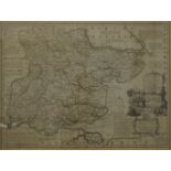 EMMANUEL BOWEN (18th century), a map of the County of Essex divided into its hundreds,