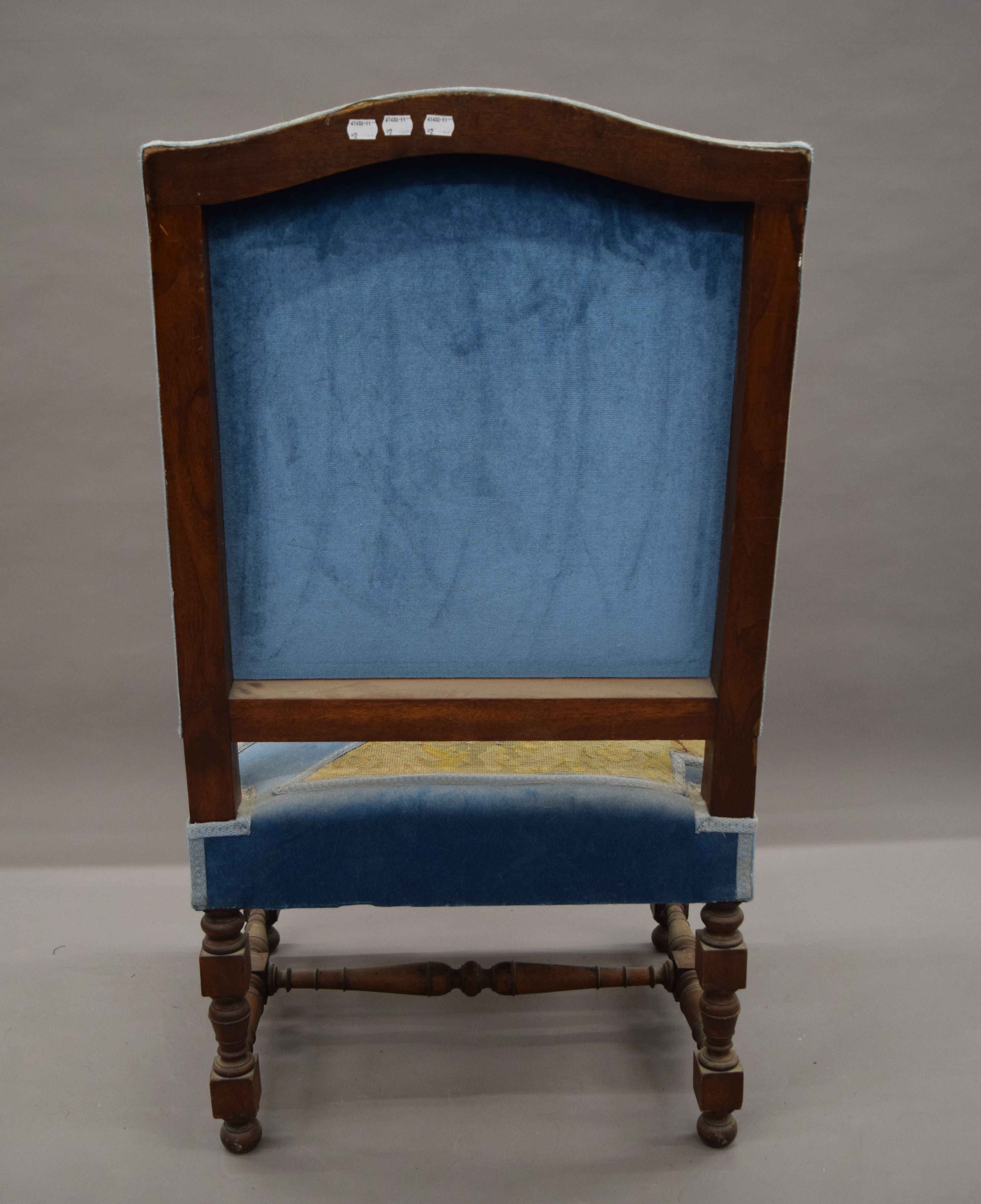 A 19th century tapestry covered chair. 63 cm wide. - Image 7 of 7