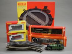 A quantity of Hornby OO gauge railway rolling stock, etc.