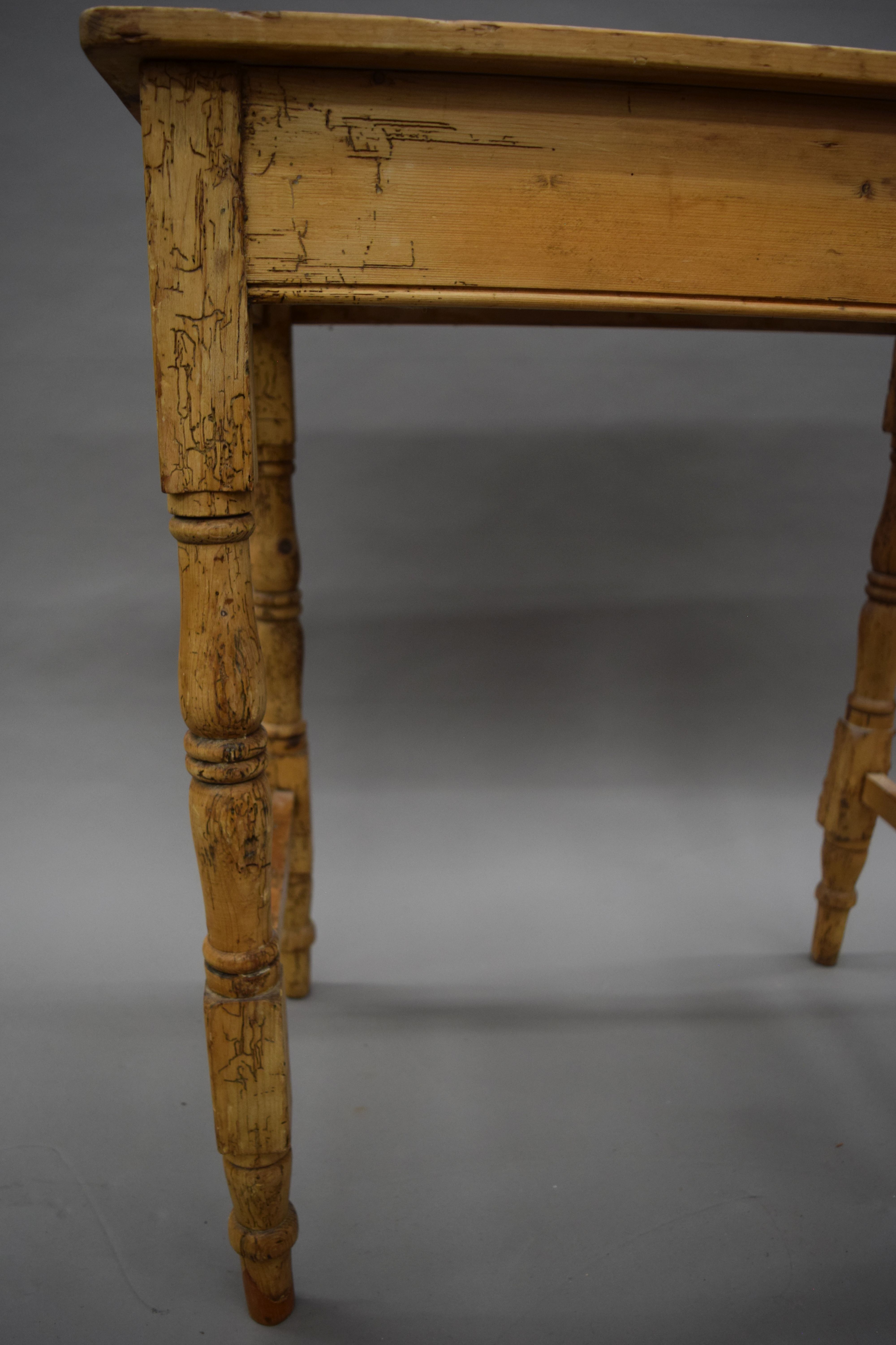 A Victorian pine side table. 68.5 cm wide. - Image 4 of 5