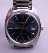 A Summit 25 Jewel Automatic Incabloc Swiss made wristwatch, with spare links, in working order.