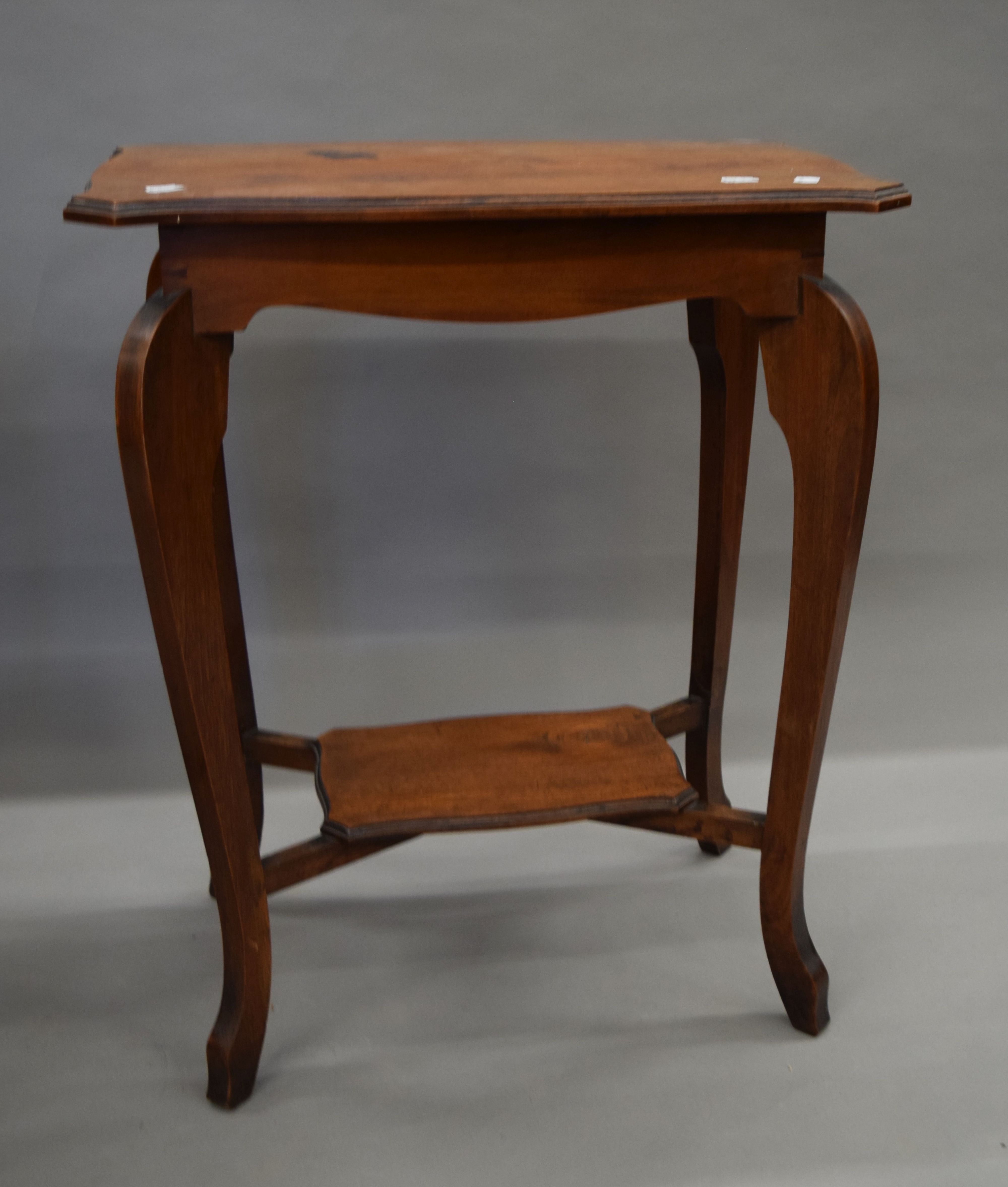 A Victorian mahogany side table, a walnut side table and a pair of arm chairs. The former 64. - Image 10 of 11