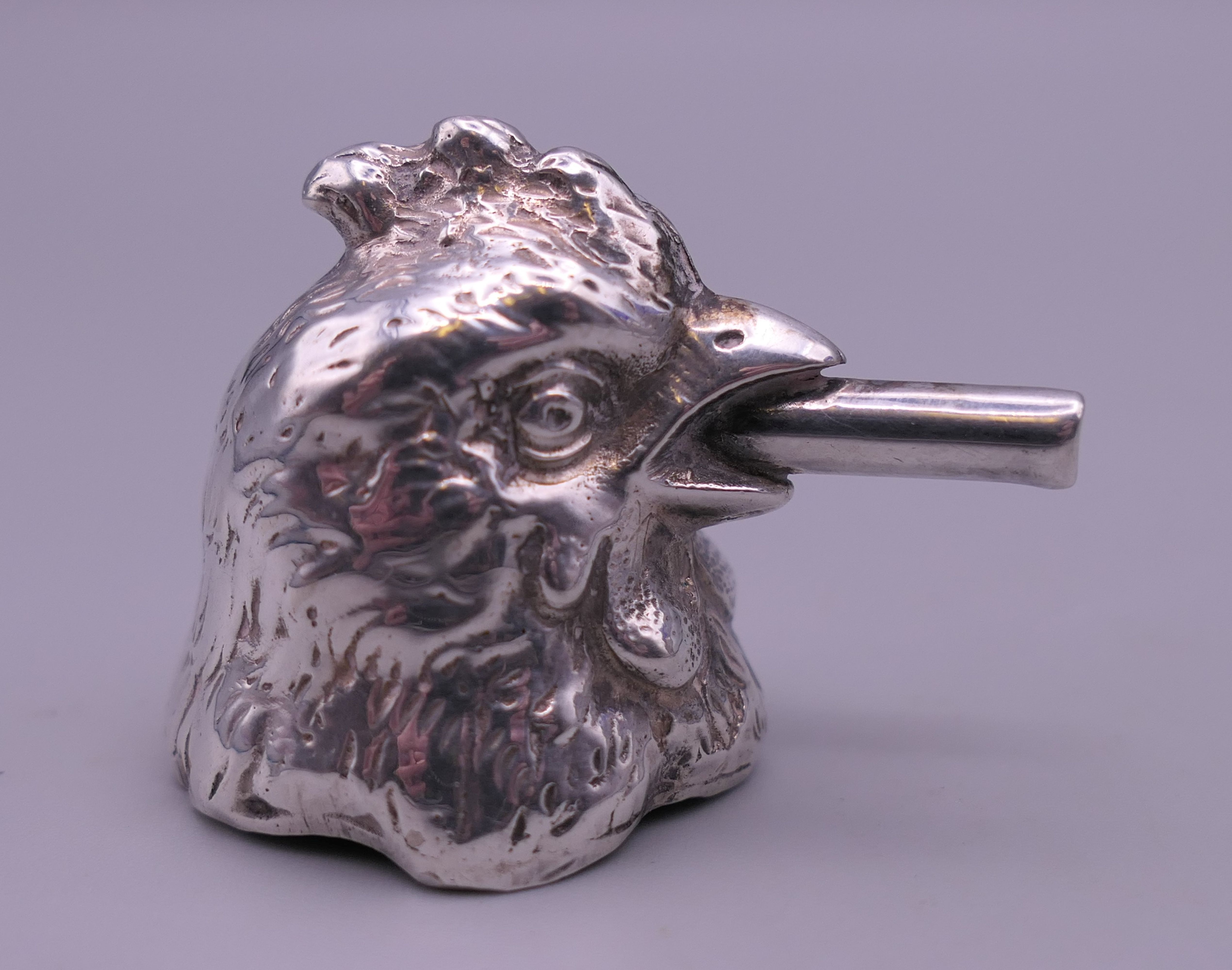 A Continental table lighter formed as a chicken. - Image 6 of 14