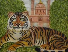 EDEN BOX (1919-1988) British (AR), An Indian Tiger, oil on canvas, unsigned,
