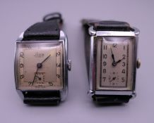 A vintage Lanco 15 Jewel wristwatch,