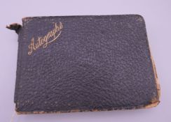 An autograph book, including signatures of Jack Hobbs, Arsenal Players 1945.