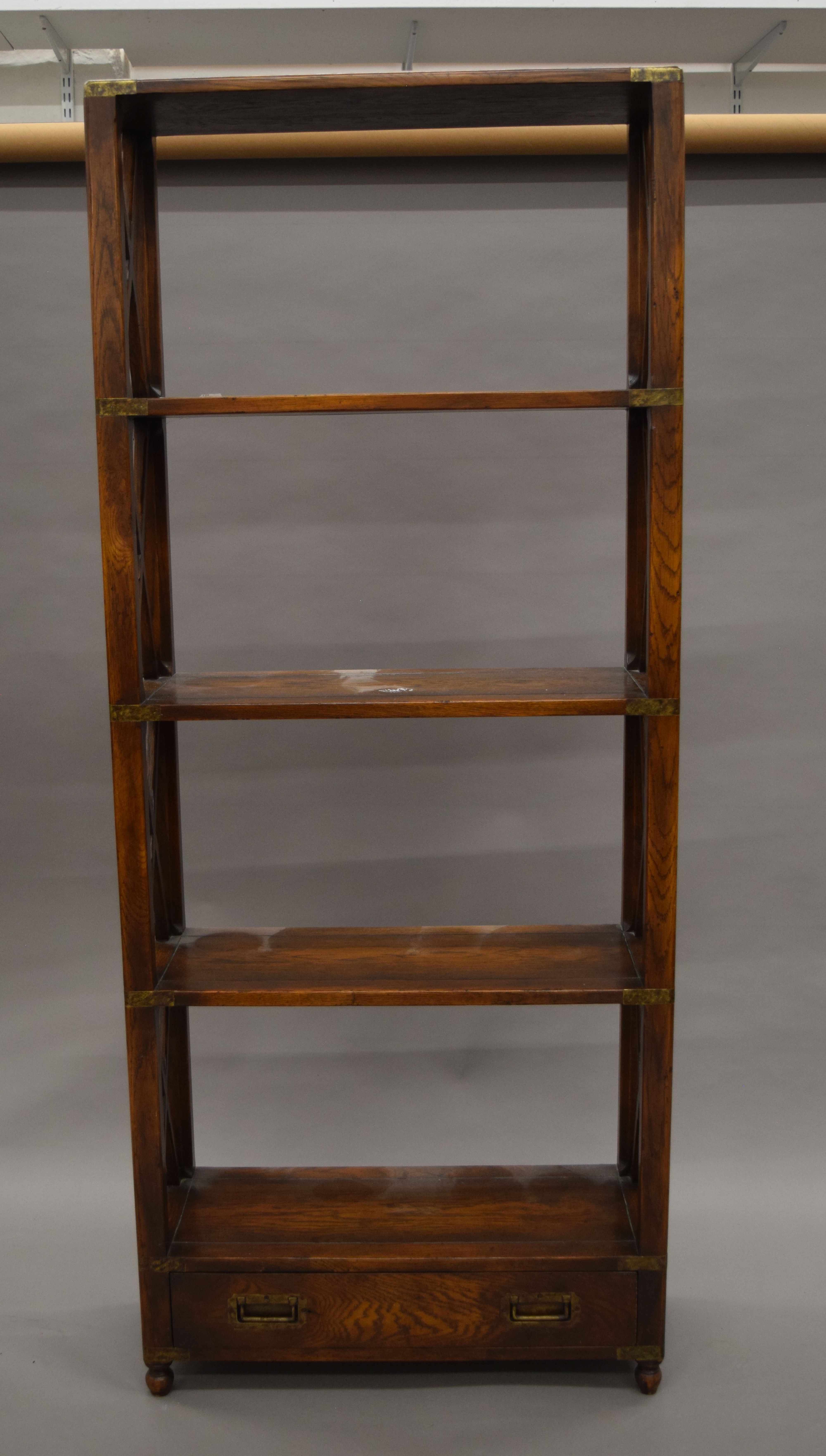 A modern brass mounted bookcase. 66 cm wide, 159 cm high. - Image 2 of 5