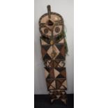 A large African tribal mask, possibly Burkina Faso. 149 cm high.