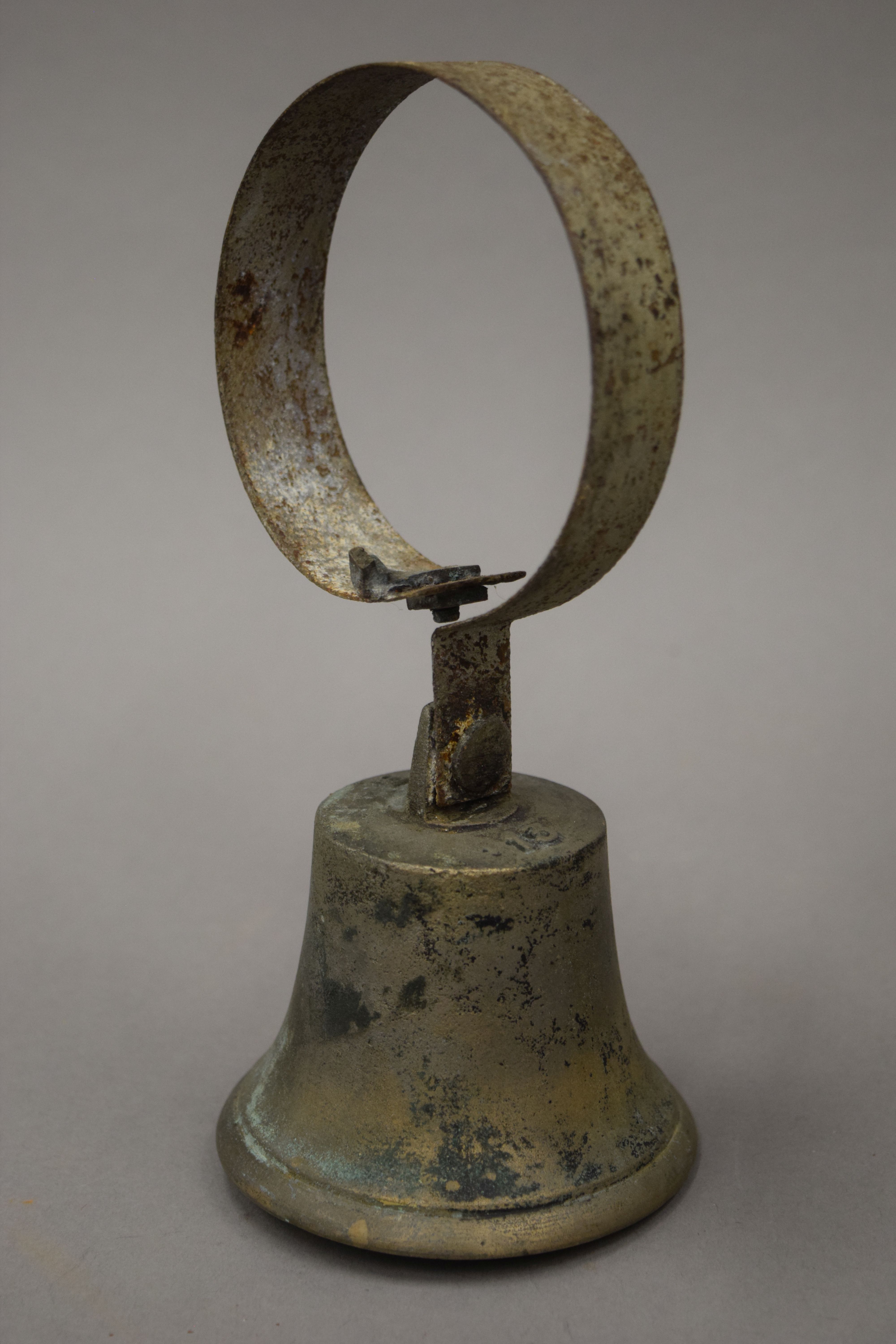 Two Victorian shop bells. The largest 23 cm high overall. - Image 2 of 3