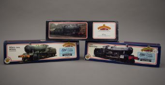 Three boxed Bachman OO scale locomotives.