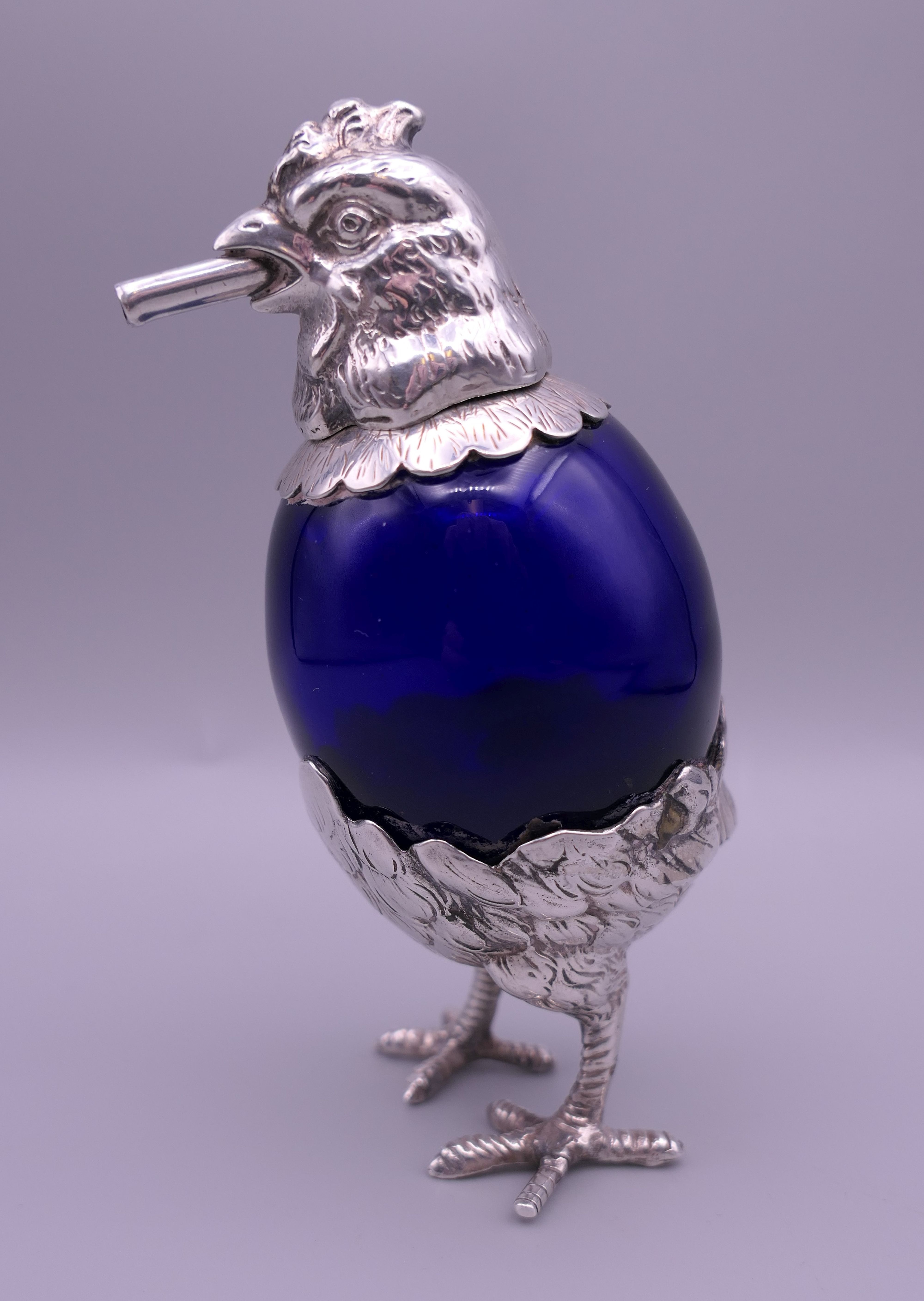 A Continental table lighter formed as a chicken. - Image 14 of 14