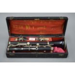 A French clarinet in case.