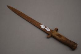 An Enfield design bayonet. 41.5 cm long.