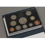 Eight Royal Mint coin collection (1980s).