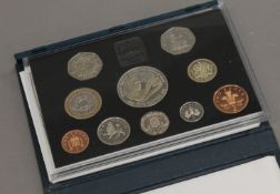 Eight Royal Mint coin collection (1980s).