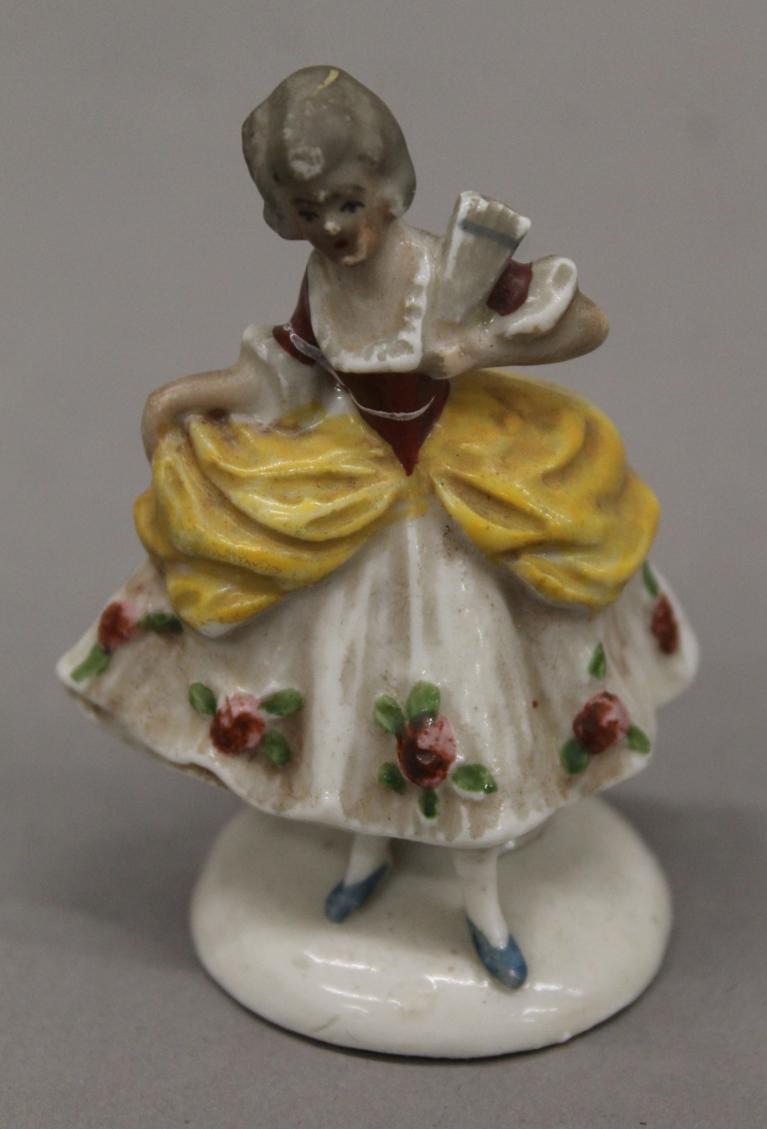 Eight Continental porcelain figurines, including Weiss. - Image 7 of 21
